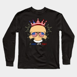 America Shirt 4th of July Patriotic T-shirt holiday Long Sleeve T-Shirt